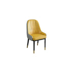 Accent Chair Contemporary Lounge Living Room Chair High Back Comfortable Extra-Thick Seat Pu Leather Sponge Home Office Bedroom Sofa (Yellow)