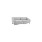 Modway Comprise Fabric Upholstered Sectional, Armchair, Light Gray