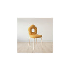Swivel Vanity Chair with Star Backrest - Stylish Makeup Chair & Ottoman for Living Room/Dressing Room - Space-Saving Rotating Pink Dining Chair