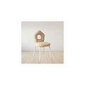 Swivel Vanity Chair with Star Backrest - Stylish Makeup Chair & Ottoman for Living Room/Dressing Room - Space-Saving Rotating Pink Dining Chair