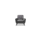 Julian Bowen Monza Chair - Dark Grey Arm Chairs