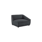 Modway Comprise Fabric Upholstered Sectional, Armchair, Light Gray
