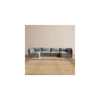 Anabei Modular Washable 6-Seater Open-Ends U-Sectional in Ash | Deluxe+ Seat | Cloud Pillow