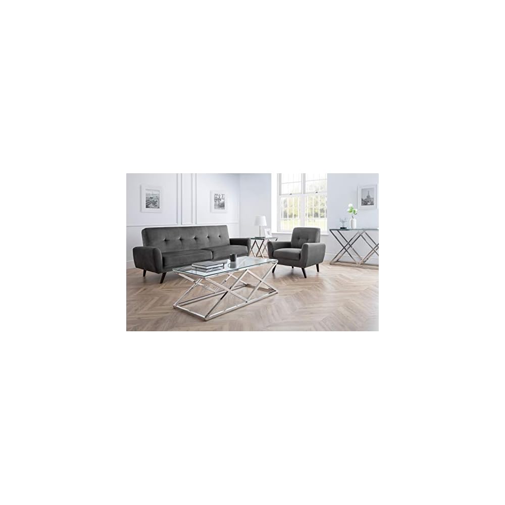 Julian Bowen Monza Chair - Dark Grey Arm Chairs