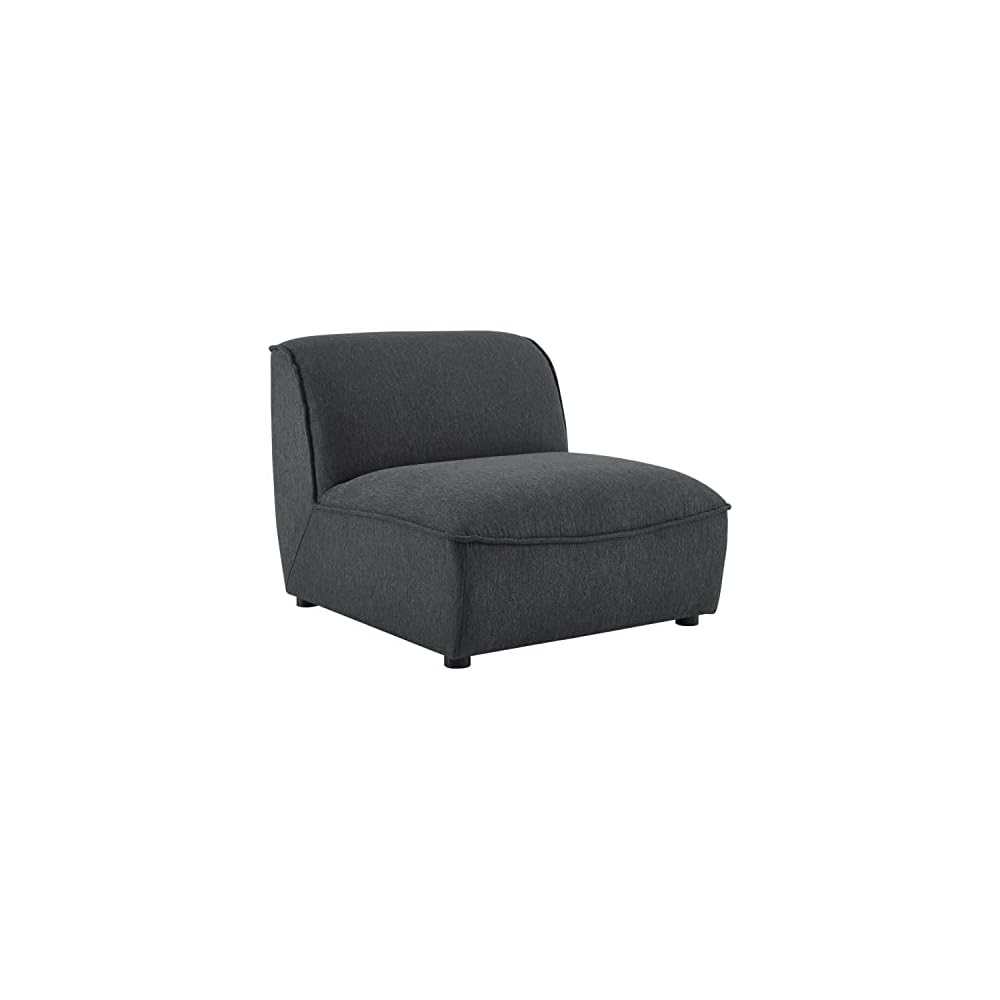 Modway Comprise Fabric Upholstered Sectional, Armchair, Light Gray