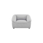 Modway Comprise Fabric Upholstered Sectional, Armchair, Light Gray