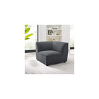 Modway Comprise Fabric Upholstered Sectional, Armchair, Light Gray