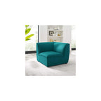 Modway Comprise Fabric Upholstered Sectional, Armchair, Light Gray