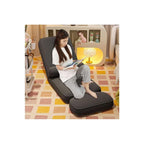 LSLYTQ Floor Chair, Foldable Dormitory Bedroom Bay Window Lazy Sofa Chair, Computer Chair, Ergonomic Chair Backrest Chair, with Adjustable Back Support and Little Table Meditation Chair