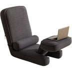 LSLYTQ Floor Chair, Foldable Dormitory Bedroom Bay Window Lazy Sofa Chair, Computer Chair, Ergonomic Chair Backrest Chair, with Adjustable Back Support and Little Table Meditation Chair