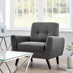 Julian Bowen Monza Chair - Dark Grey Arm Chairs